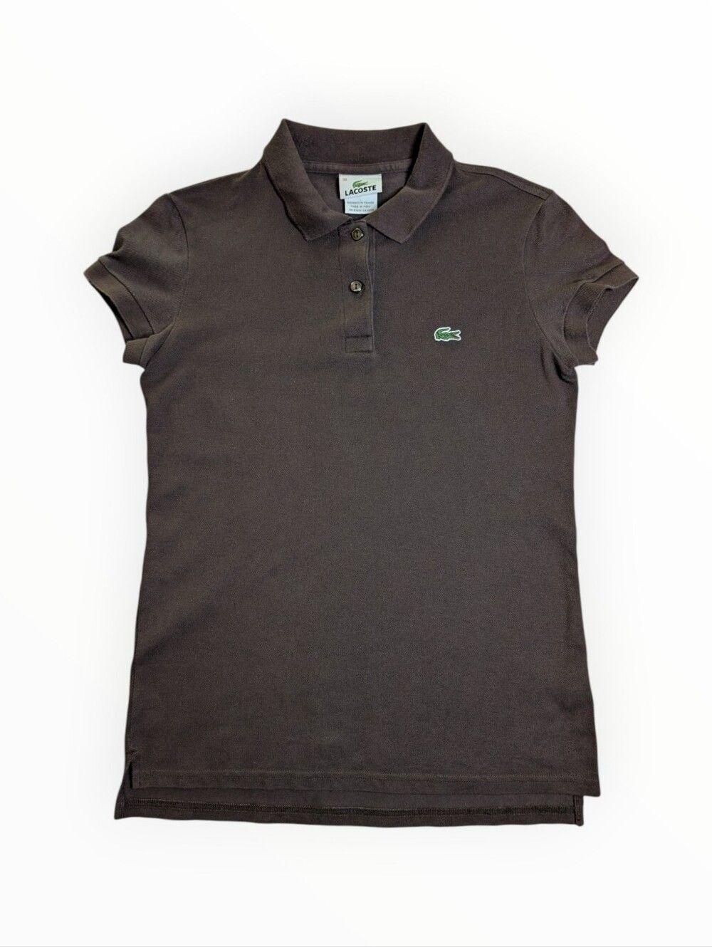 Lacoste Youth Polo Shirt Short Sleeve Brown 38